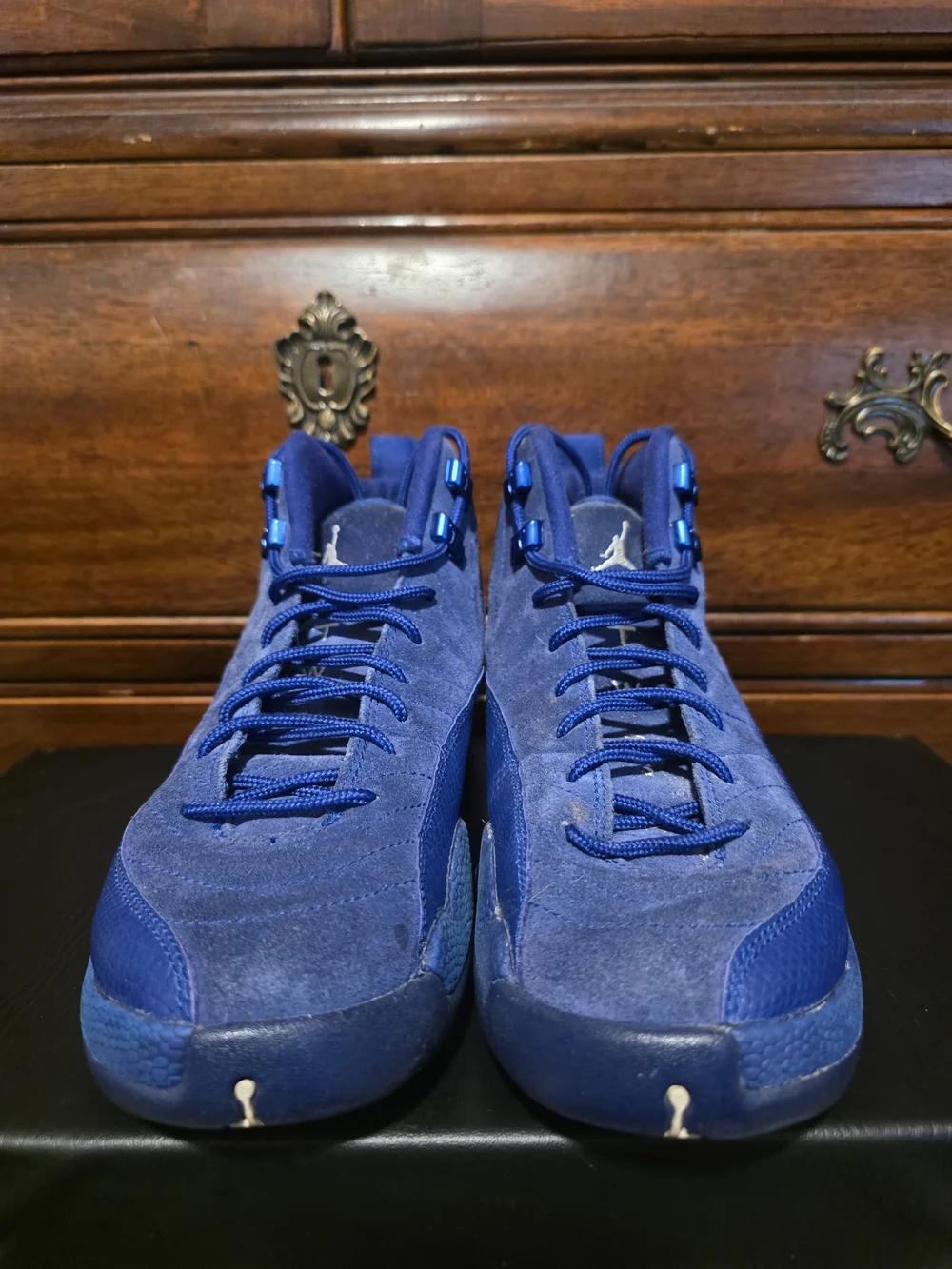 Air Jordan 13 Retro Suede Mid-Top Sneakers - Blue
